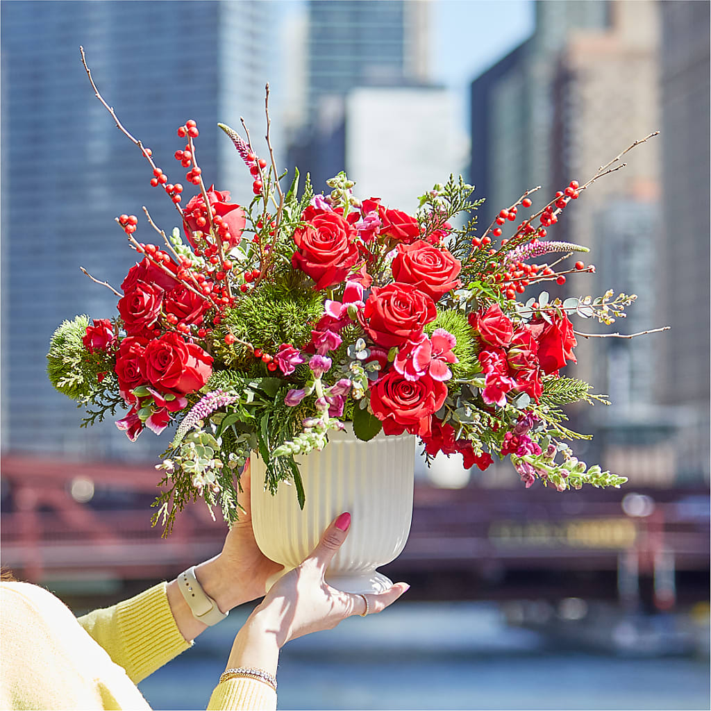 Big Red Bow Bouquet – ETHEL'S THIS AND THAT, Galeton PA