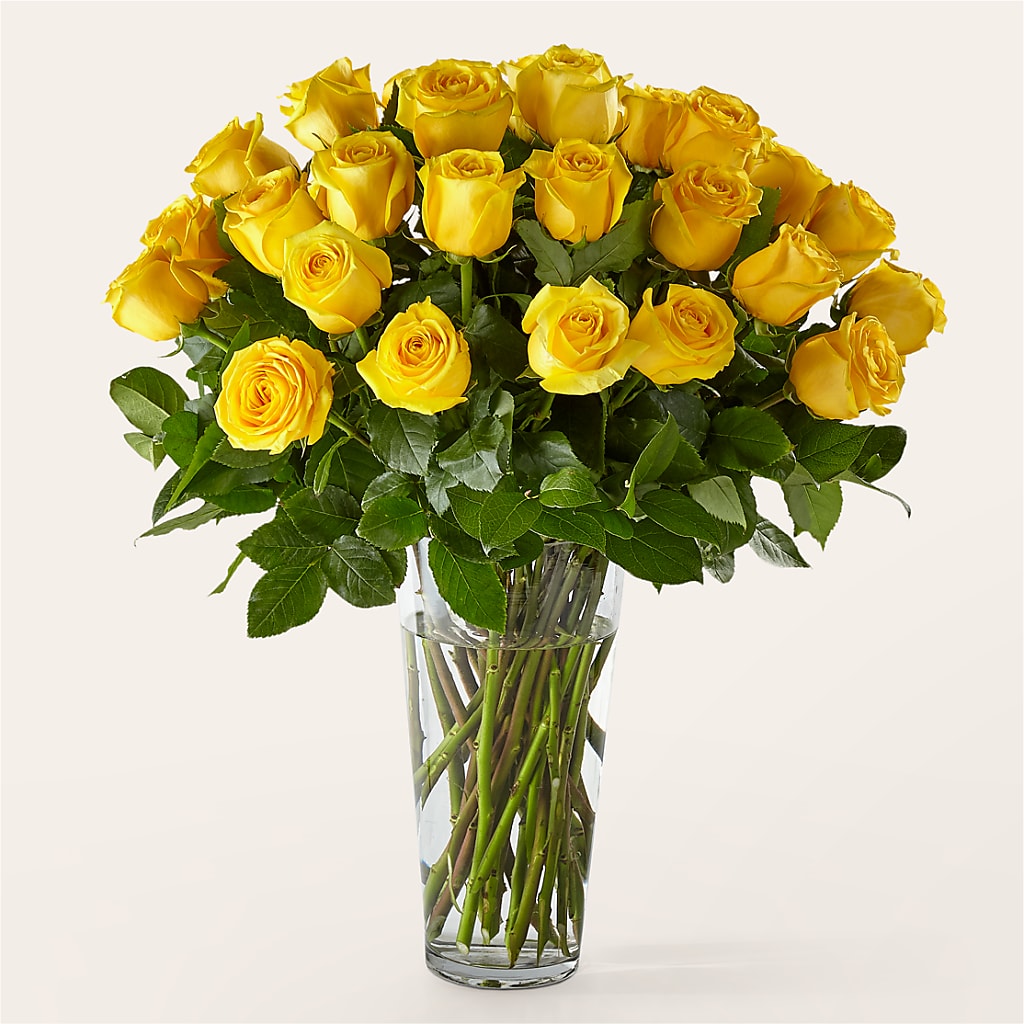 Long Stem Yellow Rose Bouquet – ETHEL'S THIS AND THAT, Galeton PA