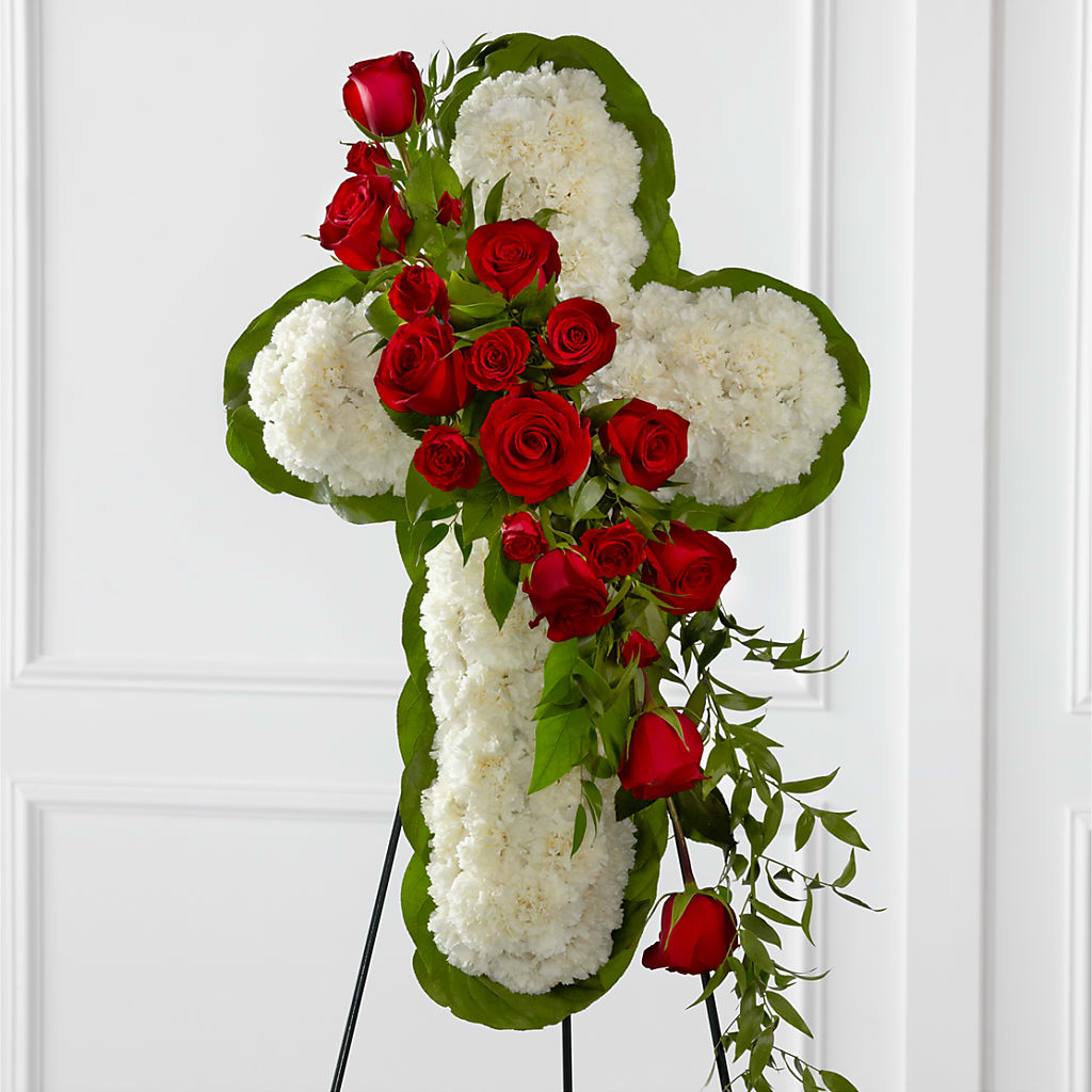 Floral Cross Easel – ETHEL'S THIS AND THAT, Galeton PA