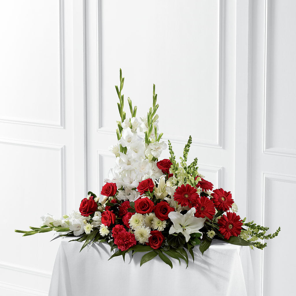 Crimson & White Arrangement – ETHEL'S THIS AND THAT, Galeton PA