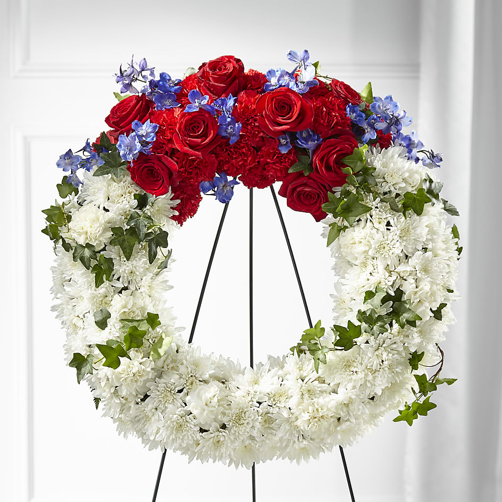 Patriotic Passion Wreath – ETHEL'S THIS AND THAT, Galeton PA