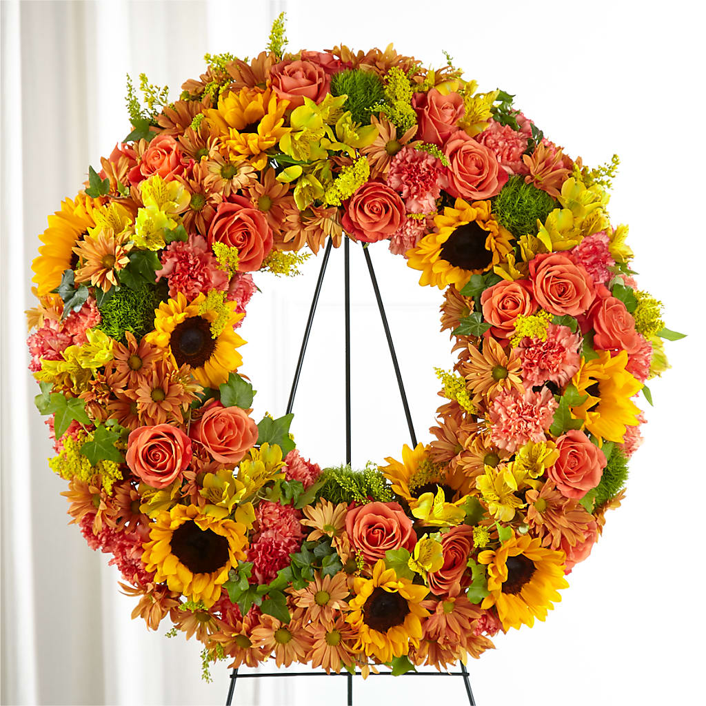Autumnal Memories Wreath (Standard) – ETHEL'S THIS AND THAT, Galeton PA