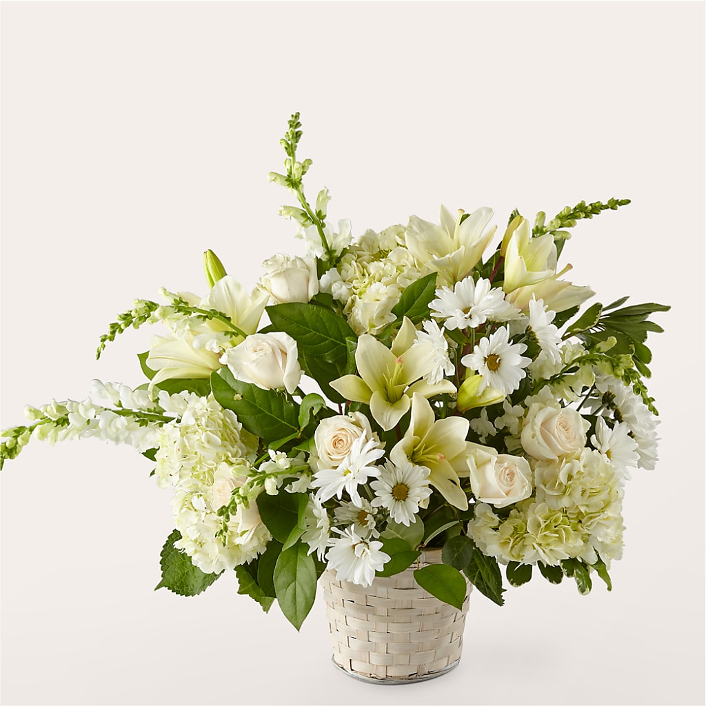 Ivory Elegance Floral Basket – ETHEL'S THIS AND THAT, Galeton PA