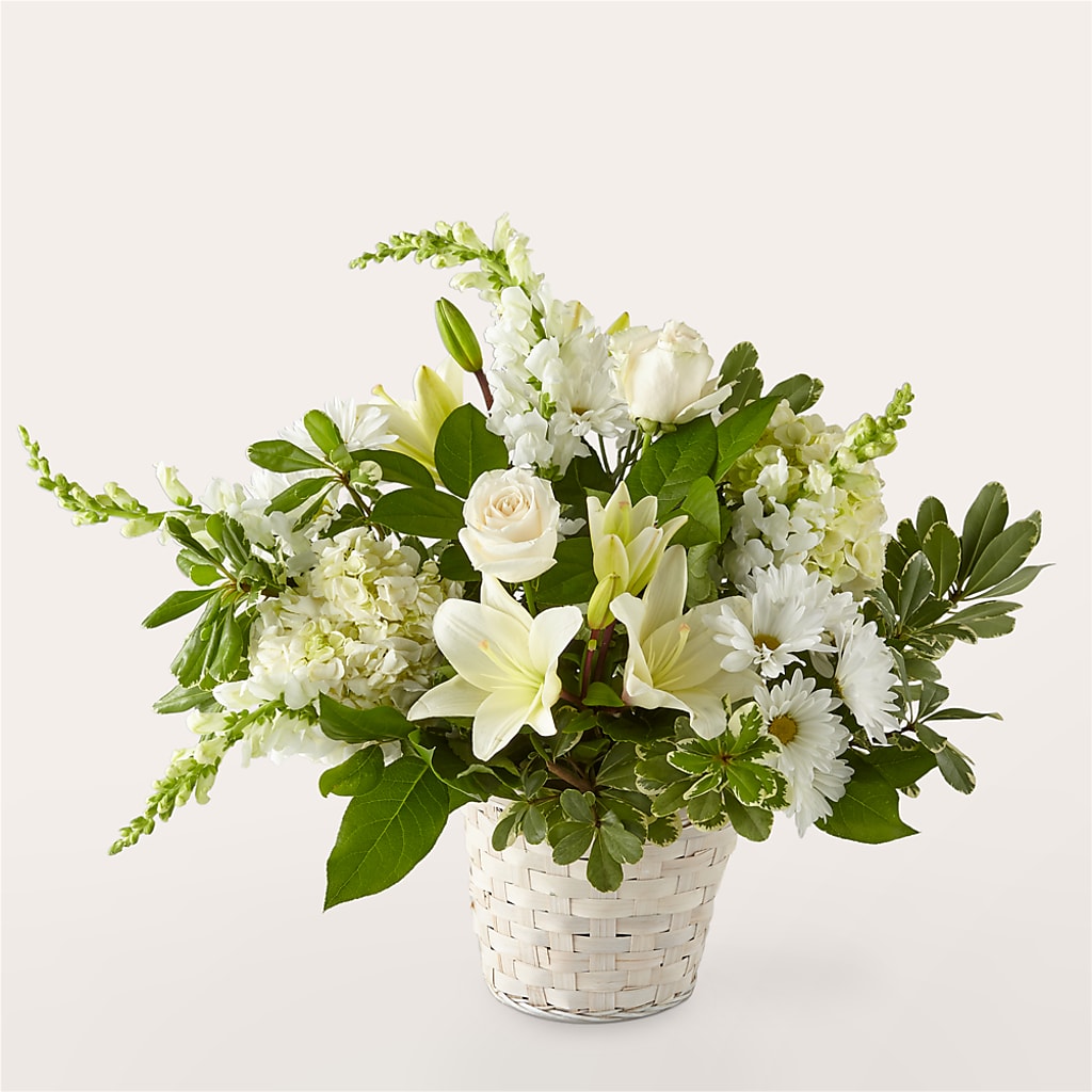Ivory Elegance Floral Basket – ETHEL'S THIS AND THAT, Galeton PA