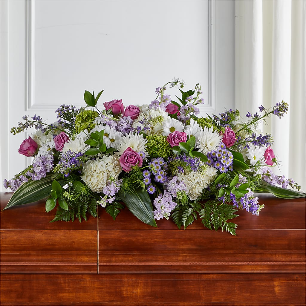 Meadows of Serenity Casket Spray – ETHEL'S THIS AND THAT, Galeton PA
