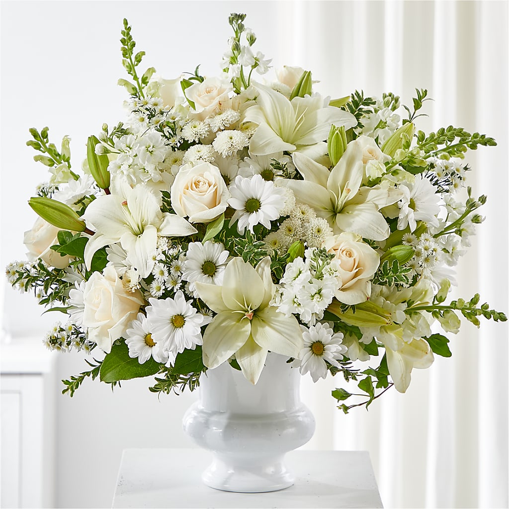 Uplifting Urn Arrangement – ETHEL'S THIS AND THAT, Galeton PA