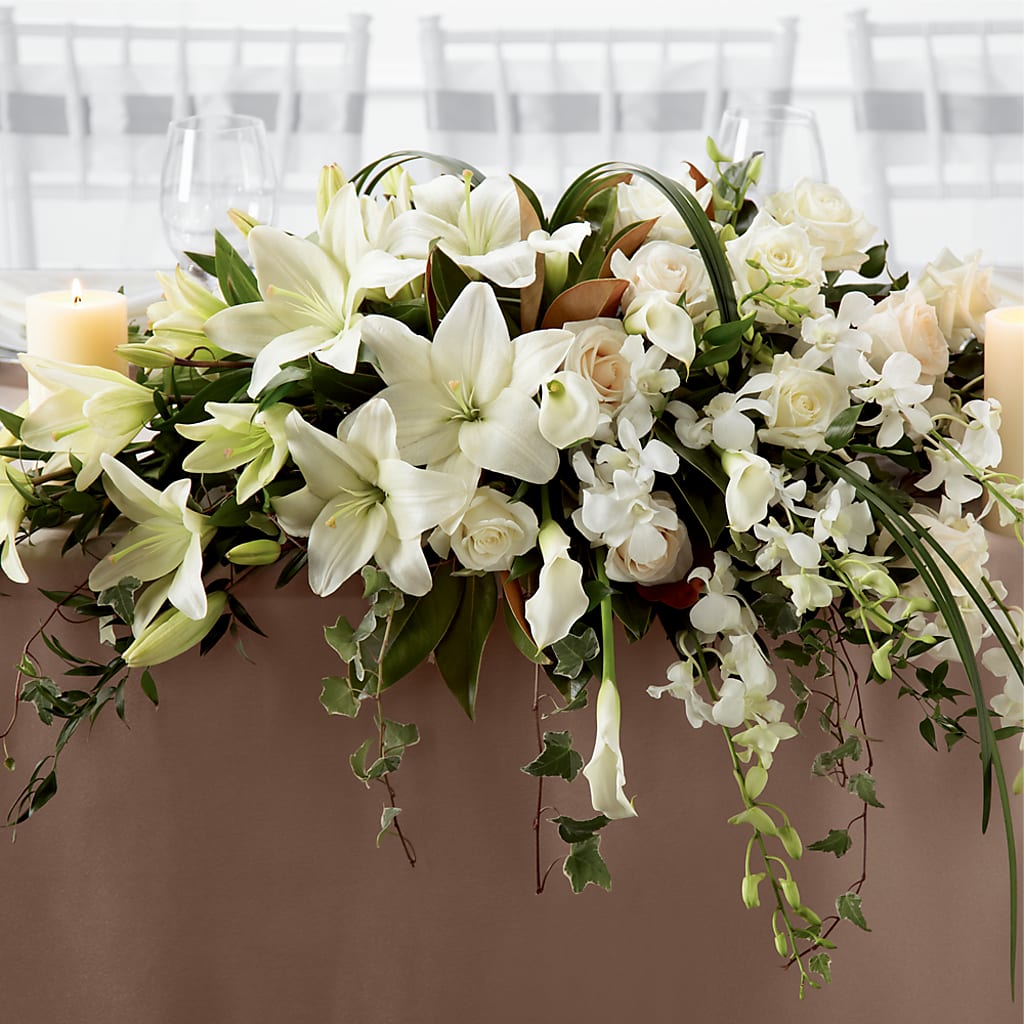 White Linen Arrangement – ETHEL'S THIS AND THAT, Galeton PA