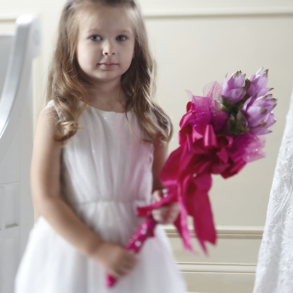 Sparkle Pink Flower Girl Bouquet – ETHEL'S THIS AND THAT, Galeton PA