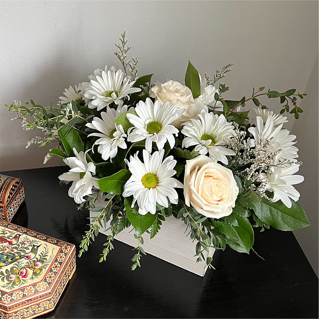 Fresh Linen Box Bouquet – ETHEL'S THIS AND THAT, Galeton PA