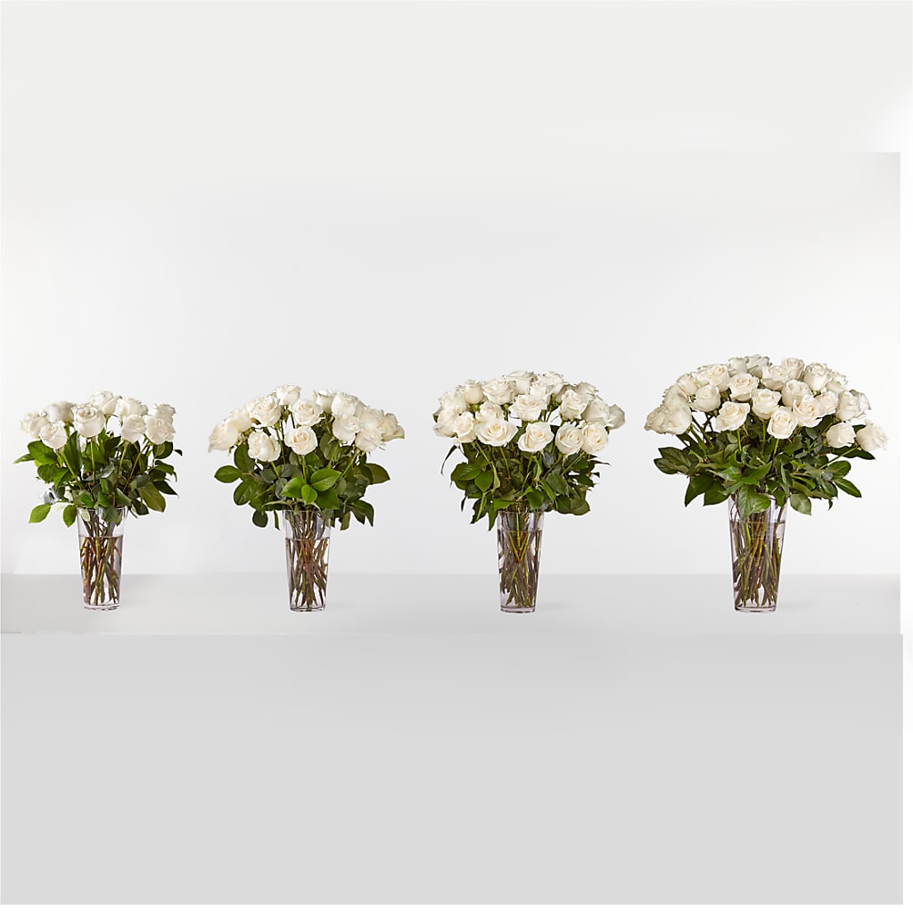 Long Stem White Rose Bouquet – ETHEL'S THIS AND THAT, Galeton PA