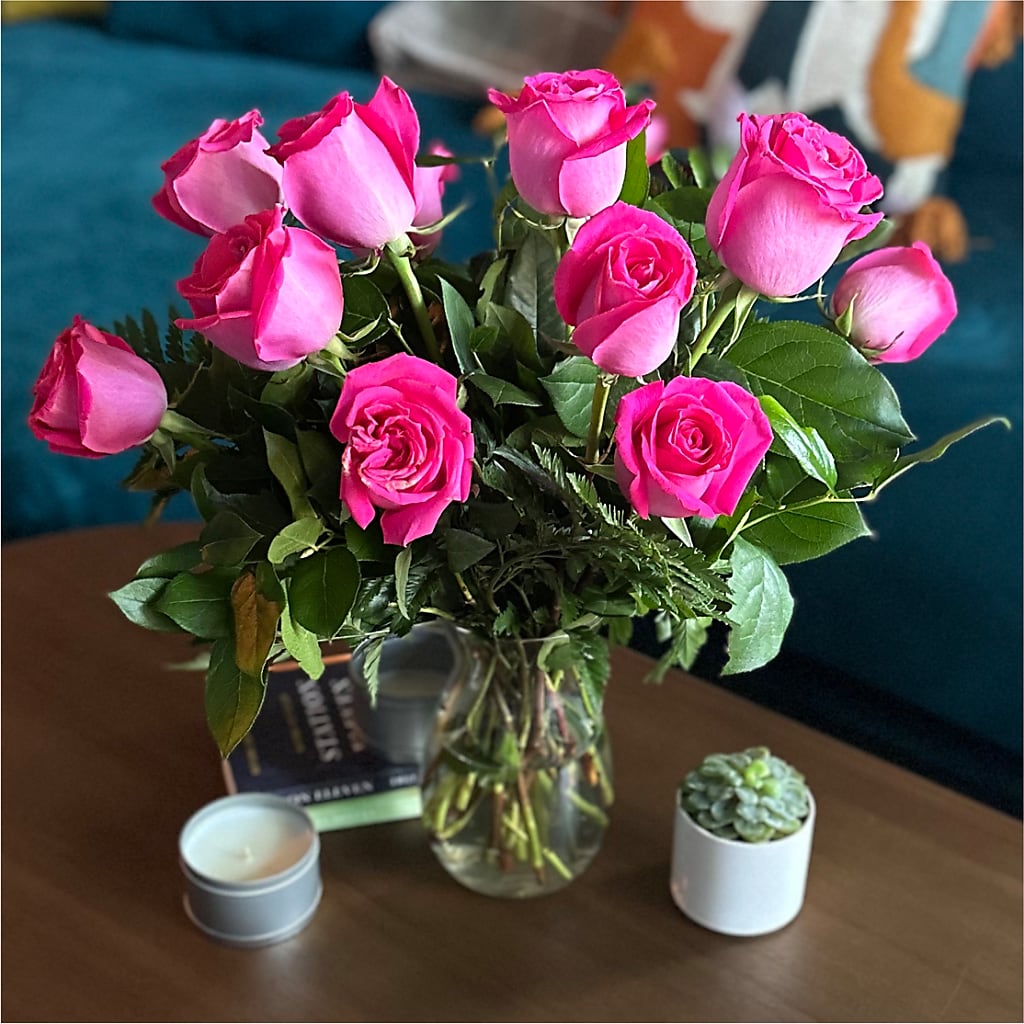 Long Stem Pink Rose Bouquet – ETHEL'S THIS AND THAT, Galeton PA