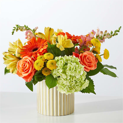 Autumn Sunshine Bouquet with Ivory Vase – ETHEL'S THIS AND THAT, Galeton PA