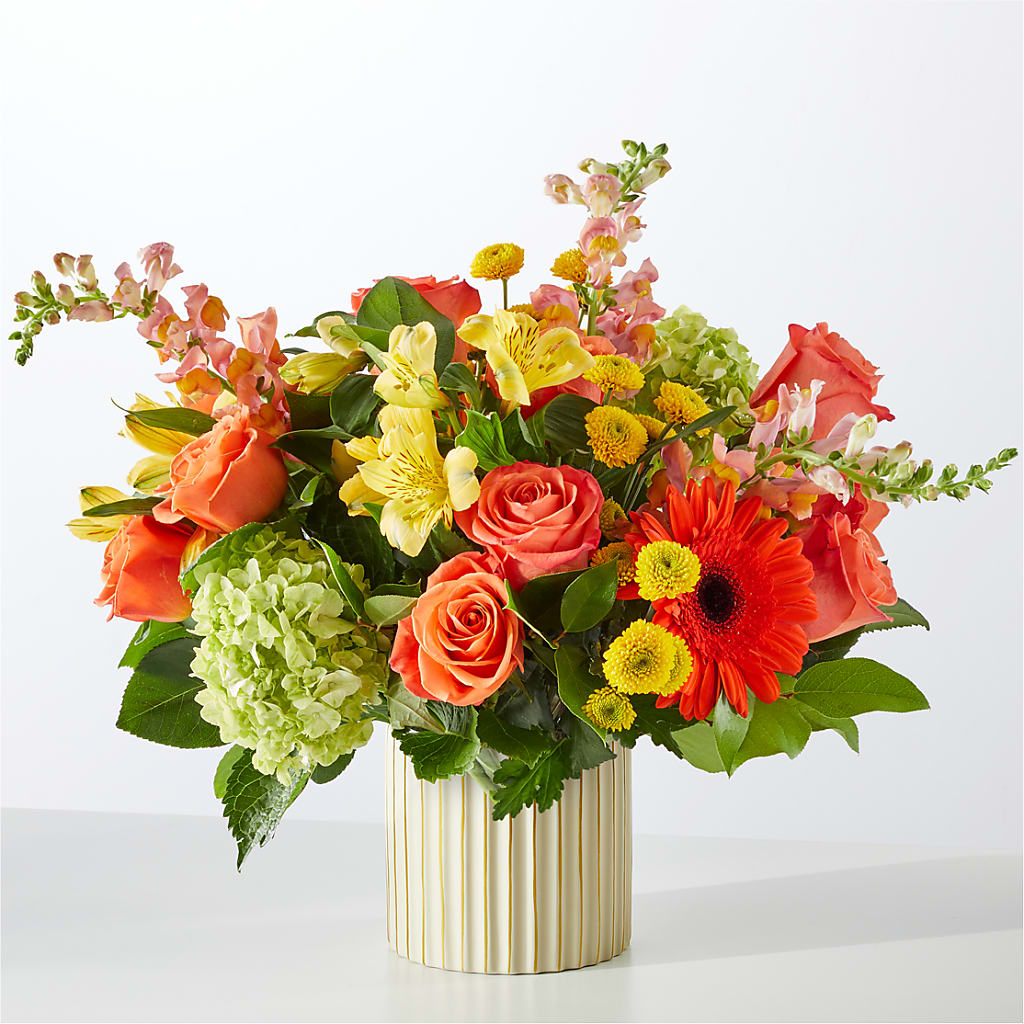Autumn Sunshine Bouquet with Ivory Vase – ETHEL'S THIS AND THAT, Galeton PA