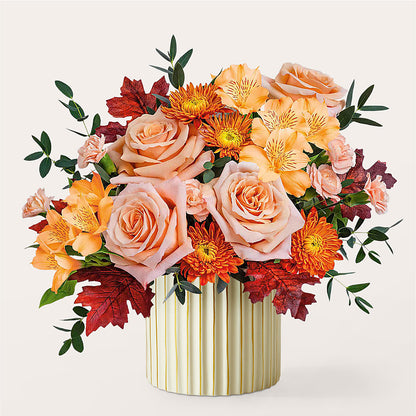 Spiced Latte Bouquet with Ivory Vase – ETHEL'S THIS AND THAT, Galeton PA